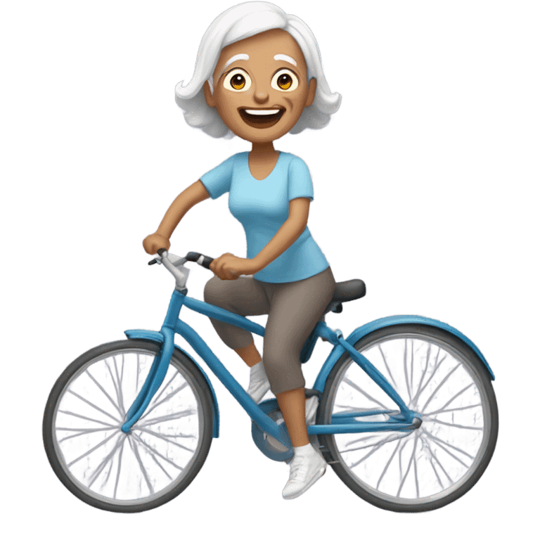 Active grandma emoji