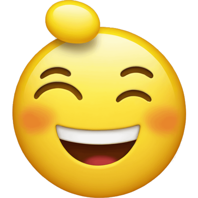 Thumb up in front of a smiling emoji face emoji