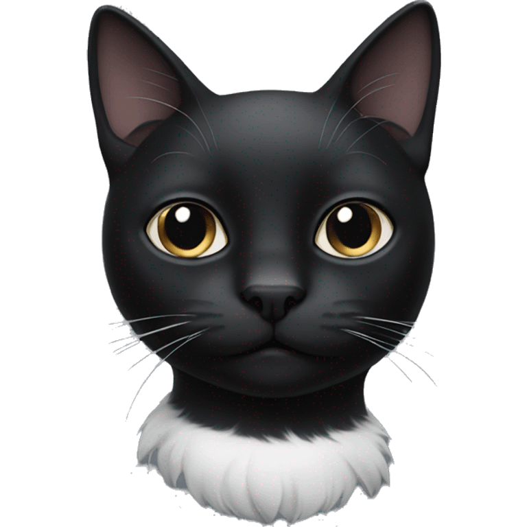 Black cat with white feet’s  emoji