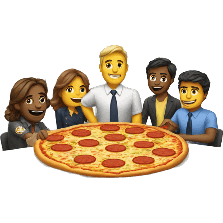 Pizza party office emoji