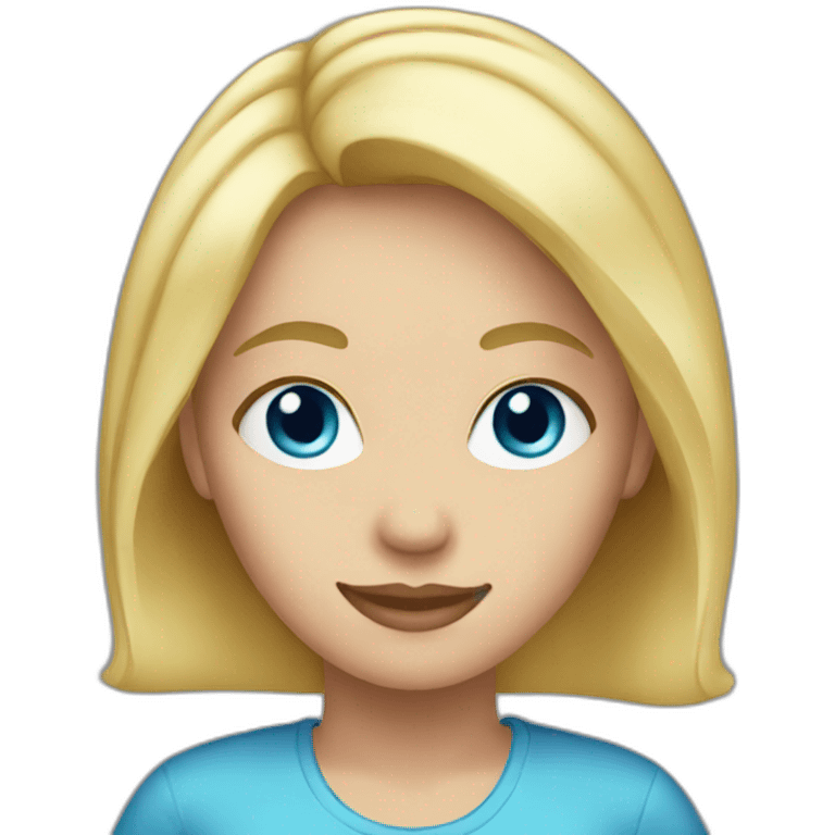 FEMALE, BLONDE HAIR, BLUE EYES emoji