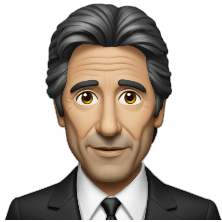 al pacino wearing suit emoji