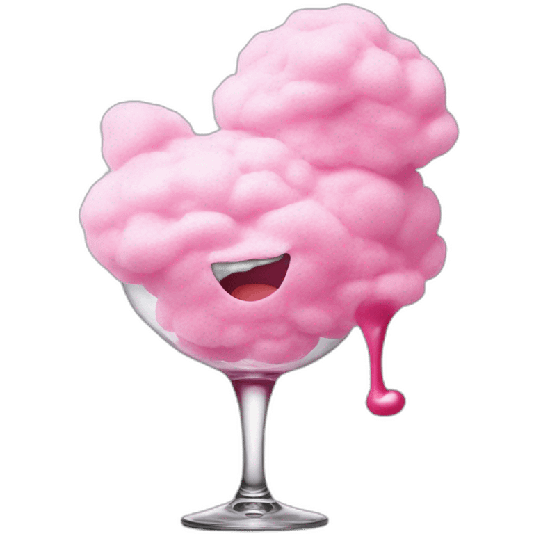 cotton candy spilled wine emoji