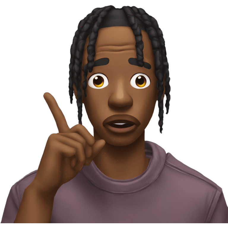 Travis Scott telling you to be quiet  emoji