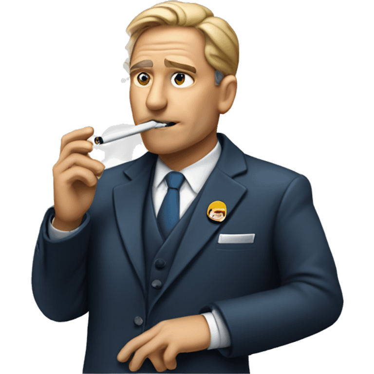 Commissioner smoking a vape  emoji