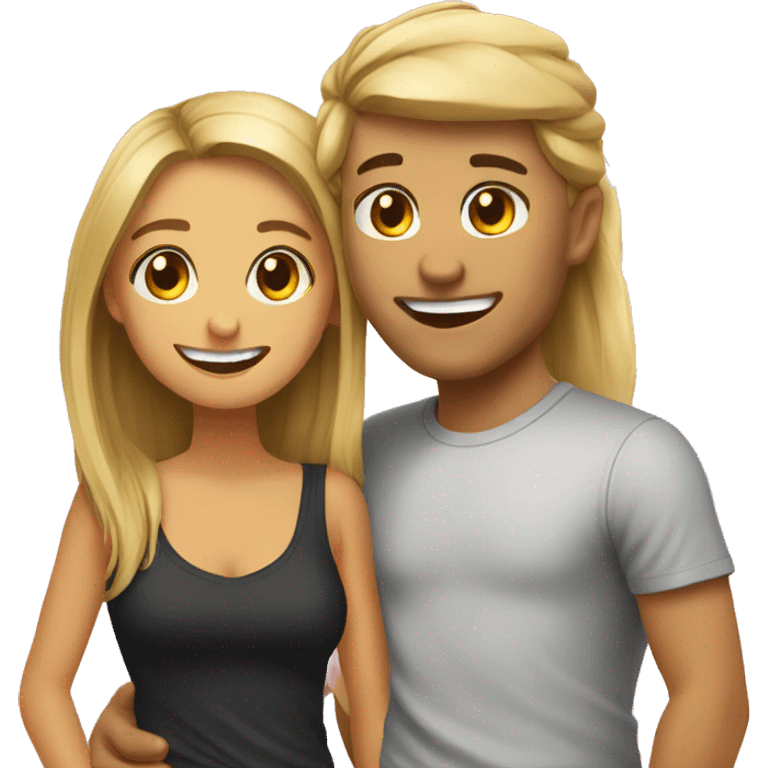 With my girlfriend  emoji