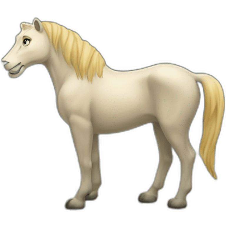 Cheval sur un lions emoji