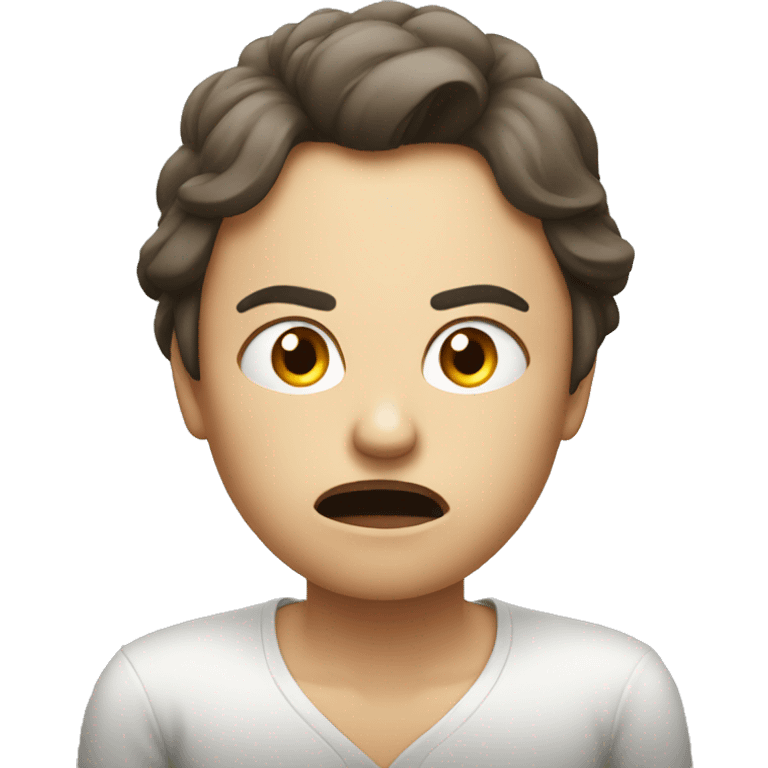 angry person with woman emoji