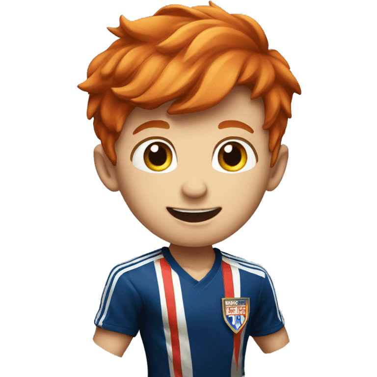 A red hair boy winning the world ches championschip emoji