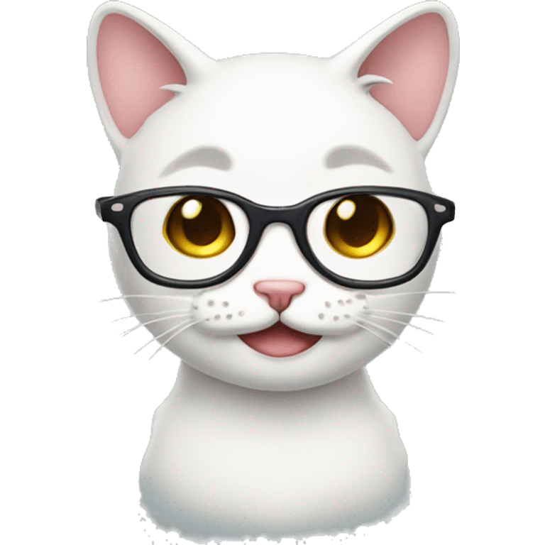 smile cat with glasses emoji