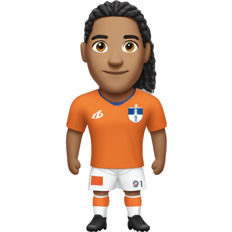 van dijk in netherlands national football team uniform emoji