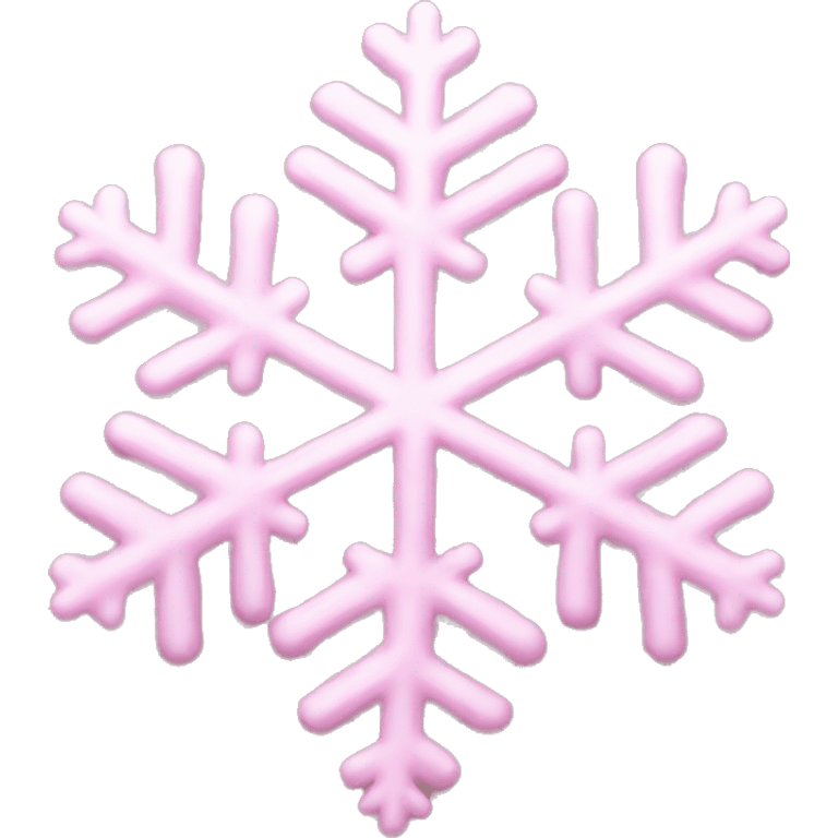 pastel pink snowflake  emoji