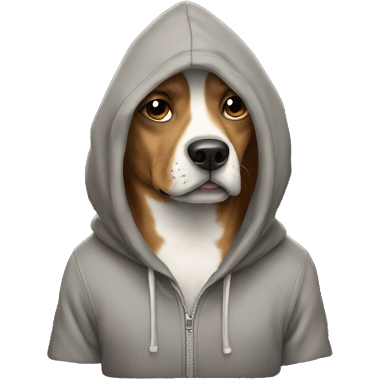 dog wear a hoodie emoji