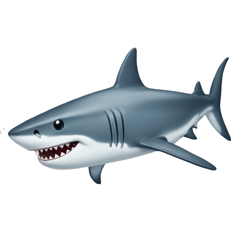 Shark with top emoji