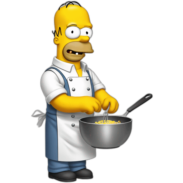 homer simpson cooking emoji