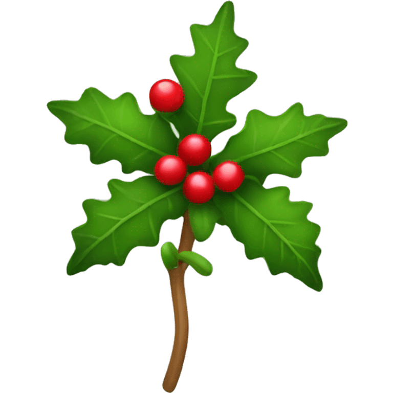 a mistletoe emoji