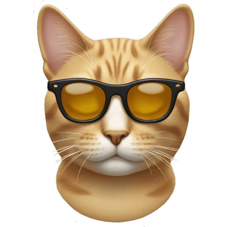 Cat wearing a sunglasses  emoji