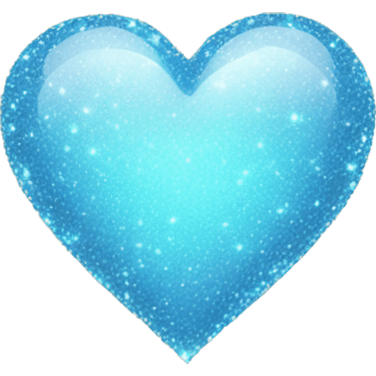 light blue heart with sparkles emoji