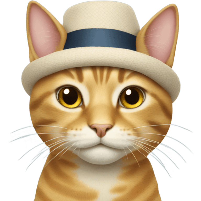 Cat with hat emoji