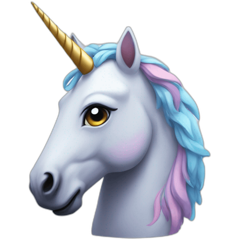 A Sad Unicorn emoji