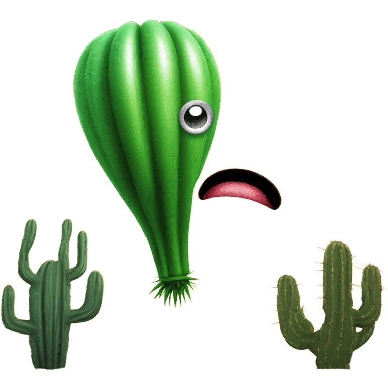 balloon terrify of cactus  emoji