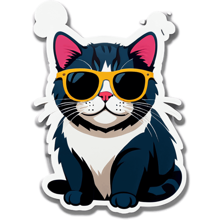 Cat with sunglasses emoji