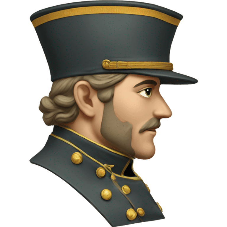 military hat 19 century emoji