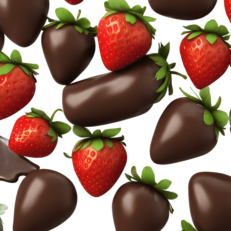 strawberry chocolate emoji