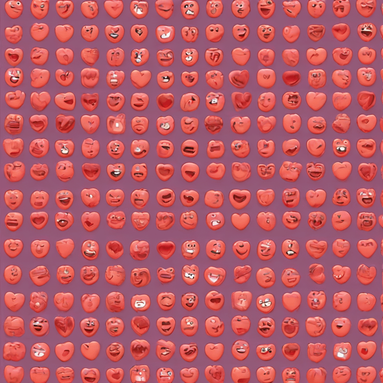 Lots of love and hearts with a kissy face! emoji