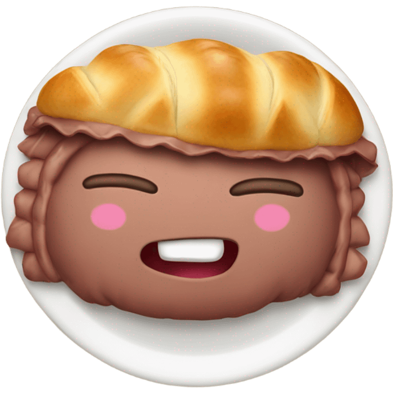 Beef Wellington with hands emoji