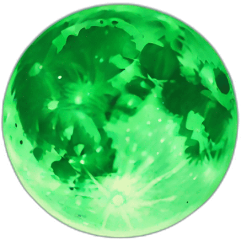 Green moon emoji