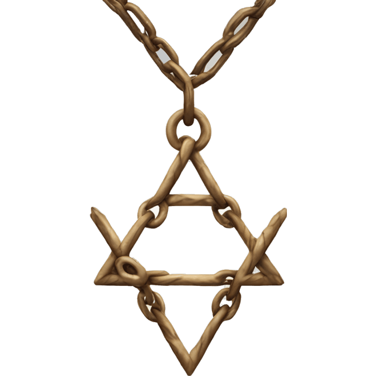 A magen david in chains emoji