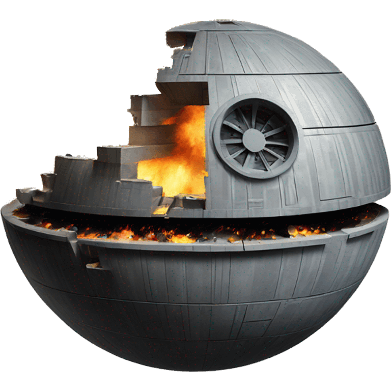 death star being destroyed emoji