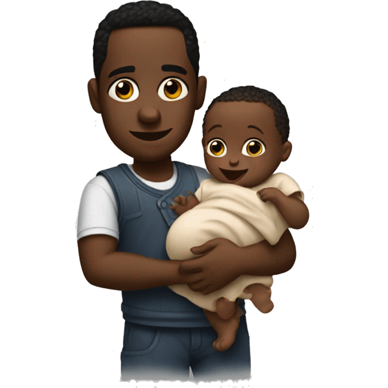 Diddy holding a baby  emoji