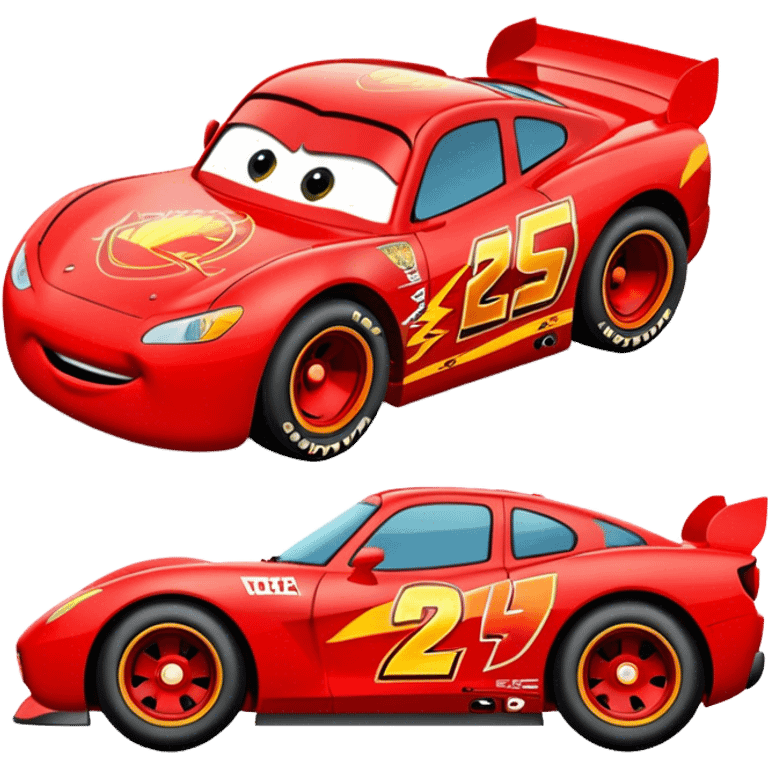 Do a emoji where it is a car but Lightning mcqueen emoji