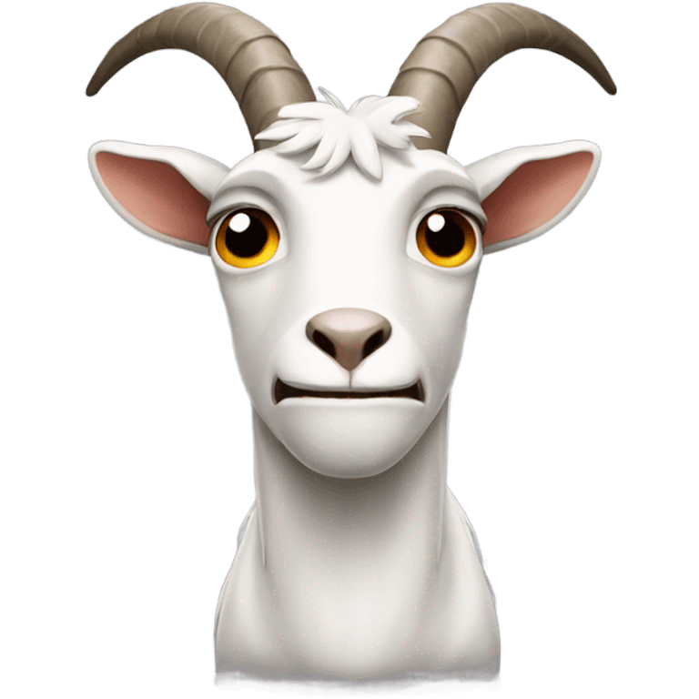 Goat that looks angry emoji