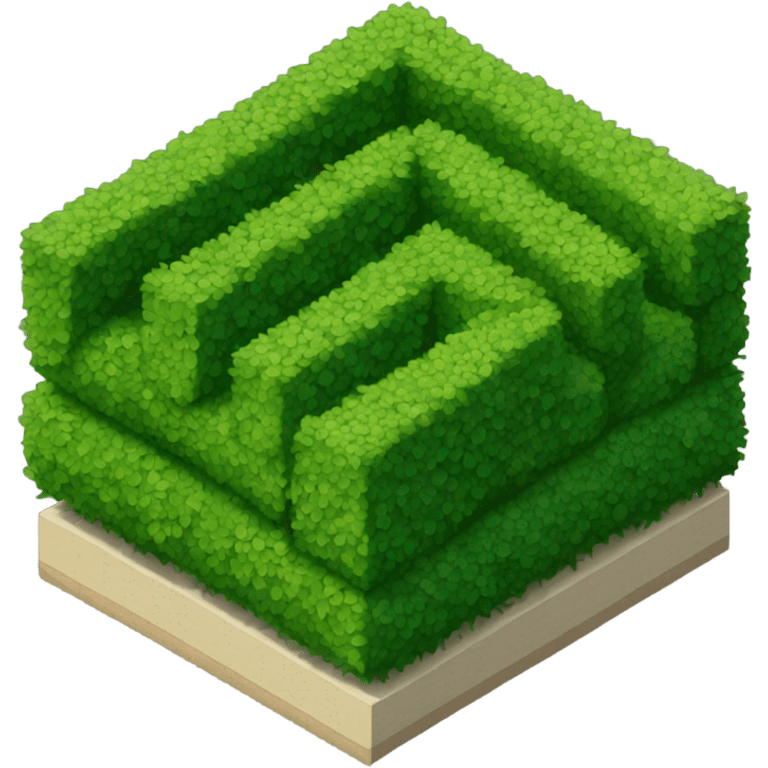 isometric hedge emoji