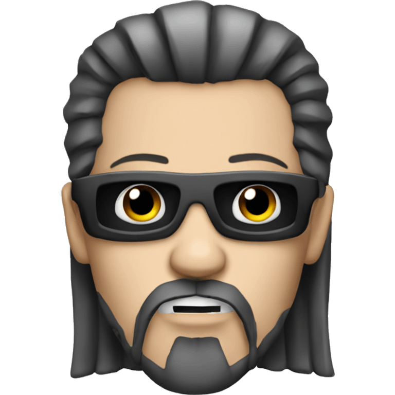  metalhead with goatee  emoji