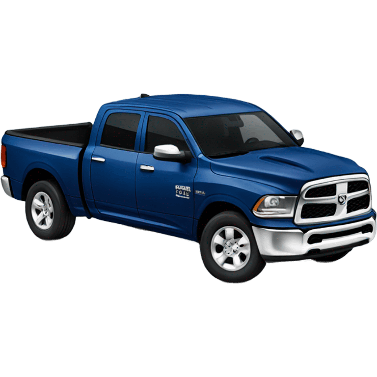 Dark blue Ram truck emoji