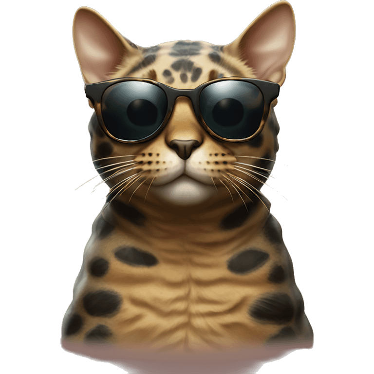 Tortoisell Cat with sunglasses emoji