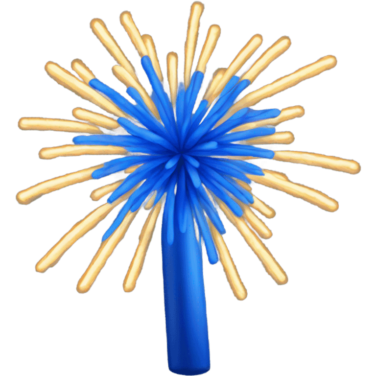 Fireworks blue emoji