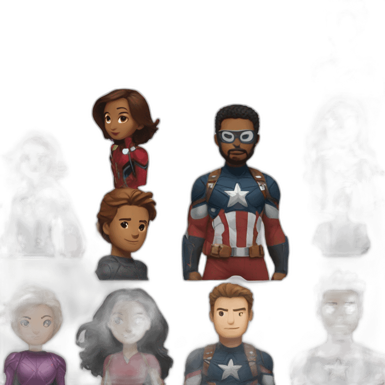 Friends sur le logo marvel emoji