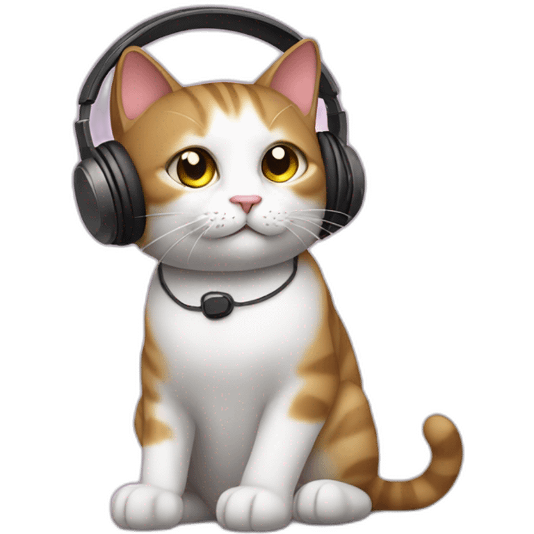 A Cat Listening To Music emoji