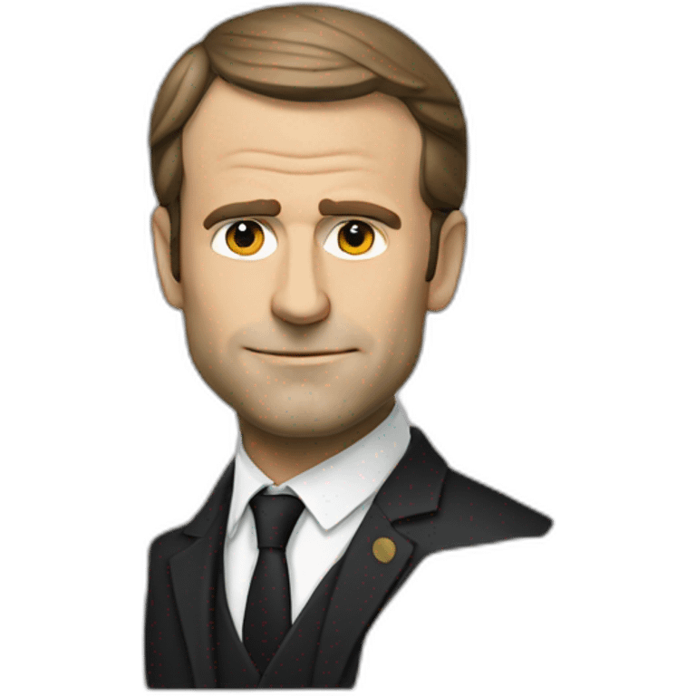 macron noir emoji