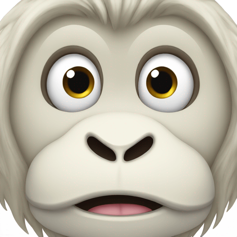 White monkey emoji