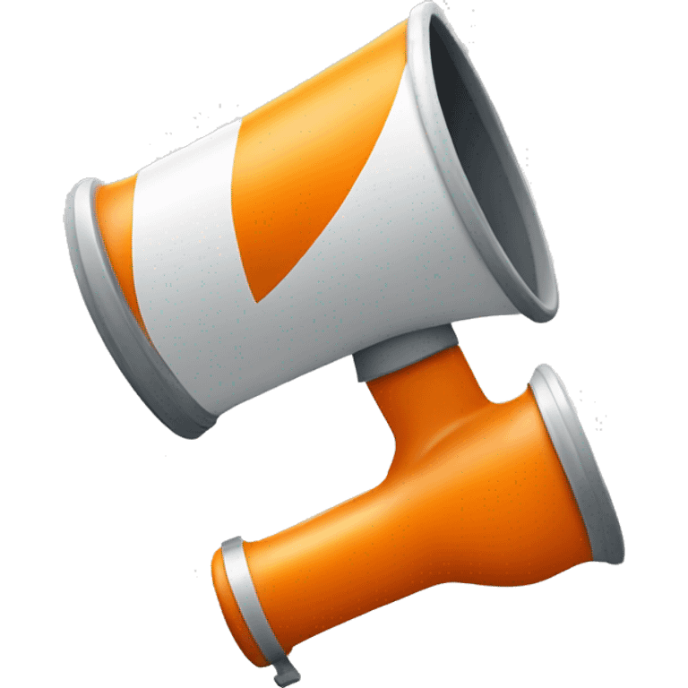 orange megaphone emoji