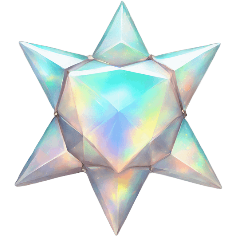  four-point star diamond but opal emoji