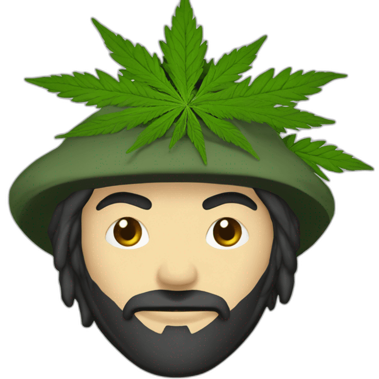 Samouraï cannabis emoji