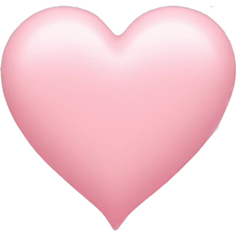 Pastel pink heart  emoji