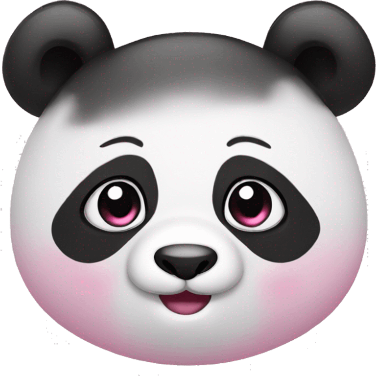 Pink cute panda  emoji